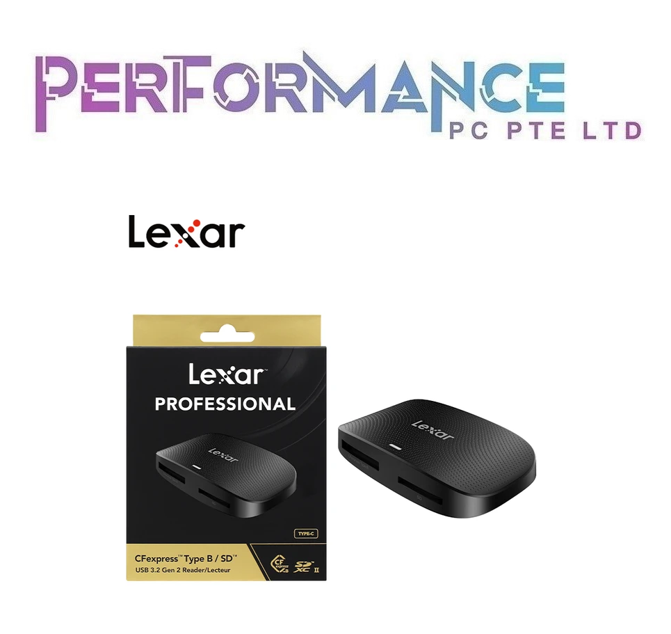 Lexar RW520 RW 520 Professional CFexpress Type B/SD USB 3.2 Gen 2 Card Reader ( 2 years warranty Tech Dynamic Pte Ltd )