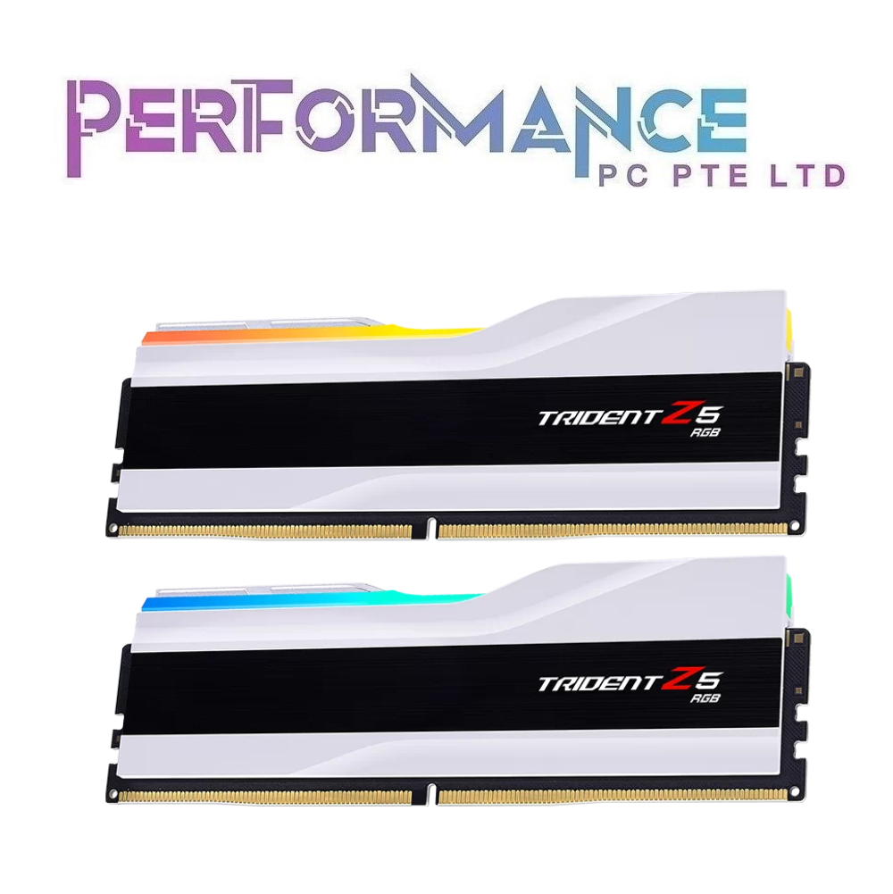 GSKILL G.SKILL Trident Z5 RGB DDR5-7600 CL38 48GB (2x24GB) Intel XMP - Black / White (LIMITED LIFETIME WARRANTY BY CORBELL TECHNOLOGY PTE LTD)