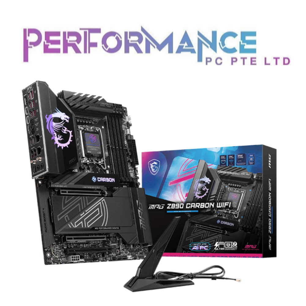 MSI MPG Z890 Z 890 CARBON WIFI LGA1851 ATX Gaming Motherboard (3 YEARS WARRANTY BY CORBELL TECHNOLOGY PTE LTD)