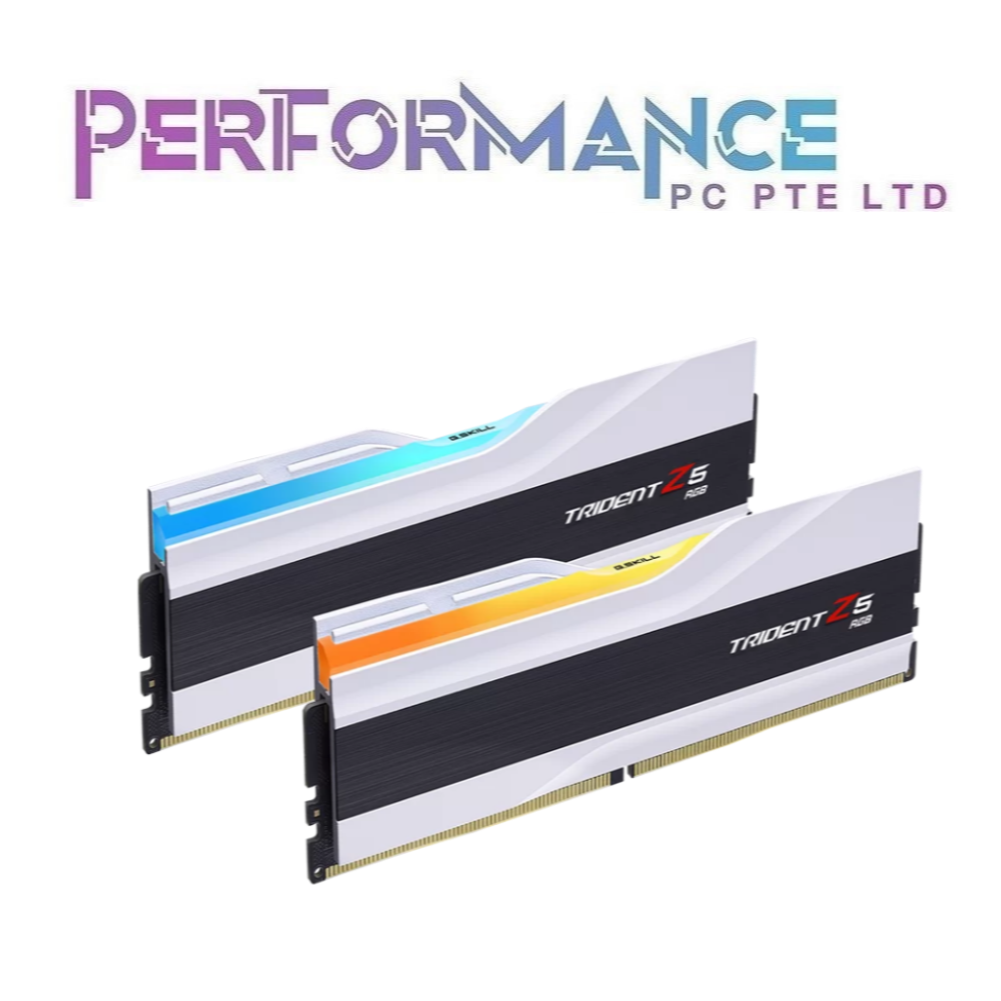 GSKILL G.SKILL Trident Z5 RGB DDR5-7600 CL38 48GB (2x24GB) Intel XMP - Black / White (LIMITED LIFETIME WARRANTY BY CORBELL TECHNOLOGY PTE LTD)