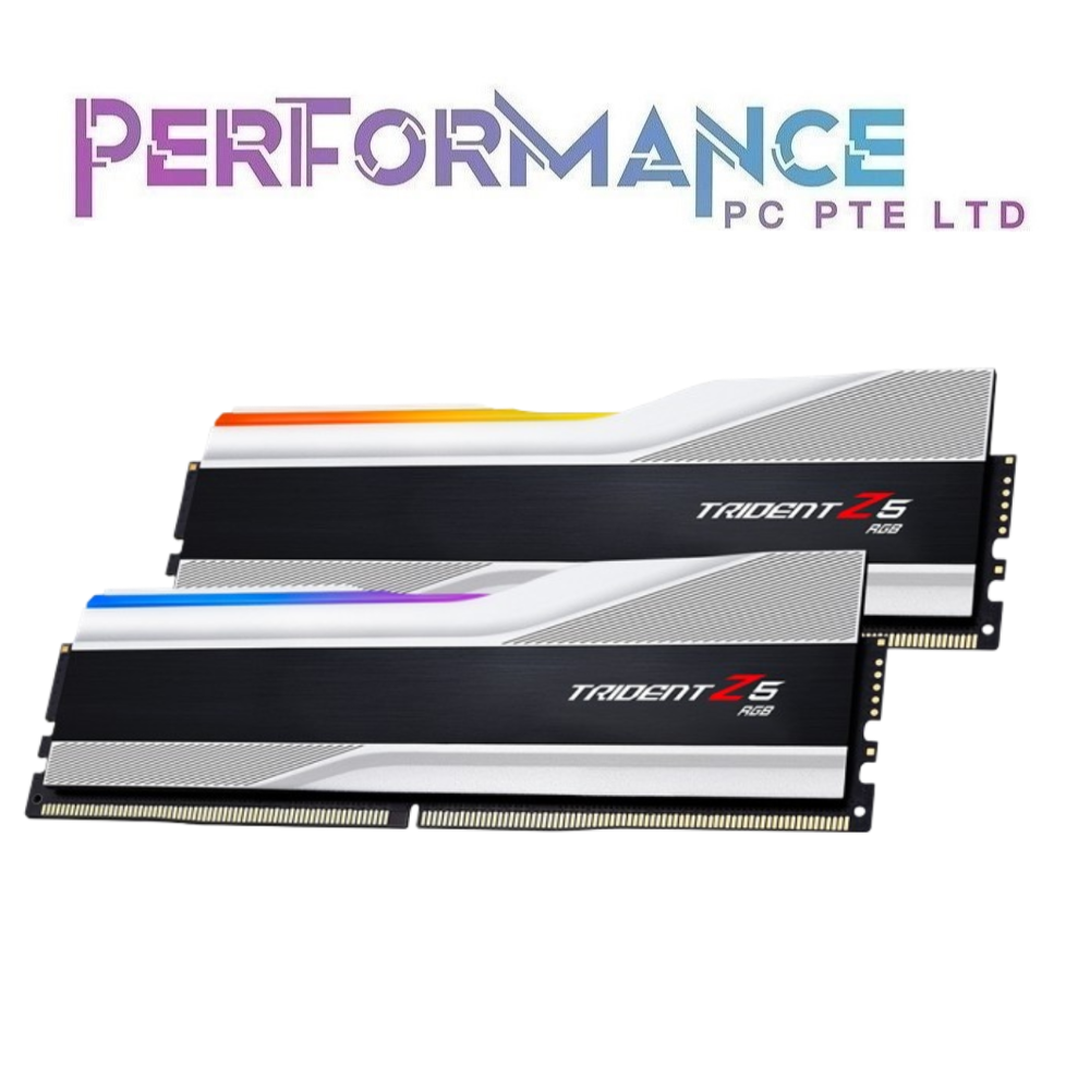 Trident Z5 RGB DDR5-6400 F5-6400J3239F48GX2-TZ5RK CL32-39-39-102 1.35V 96GB (2x48GB) Intel XMP Black / White Memory RAM (LIMITED LIFETIME WARRANTY BY CORBELL TECHNOLOGY PTE LTD)