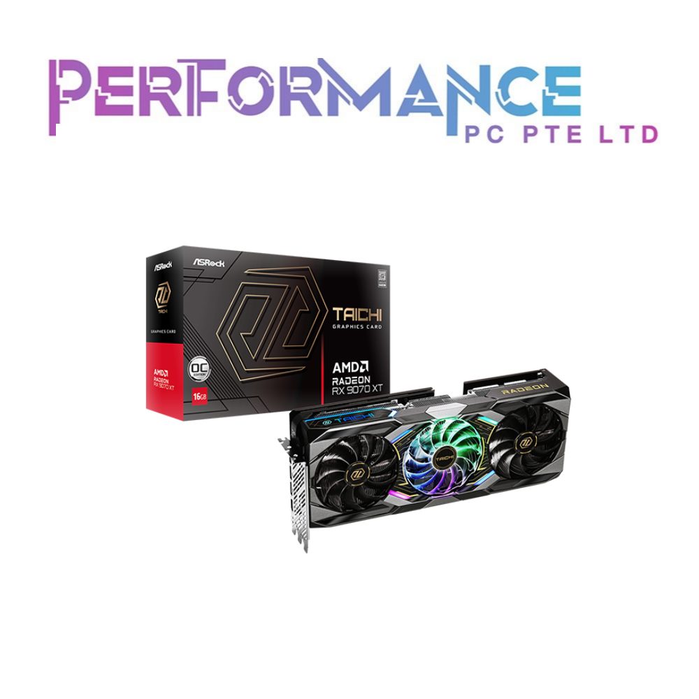 ASROCK RX 9070XT Taichi 16GB (3 year warranty by tech dynamic pte ltd)