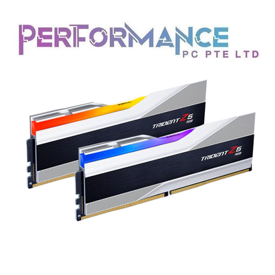 Trident Z5 RGB DDR5-6400 F5-6400J3239F48GX2-TZ5RK CL32-39-39-102 1.35V 96GB (2x48GB) Intel XMP Black / White Memory RAM (LIMITED LIFETIME WARRANTY BY CORBELL TECHNOLOGY PTE LTD)