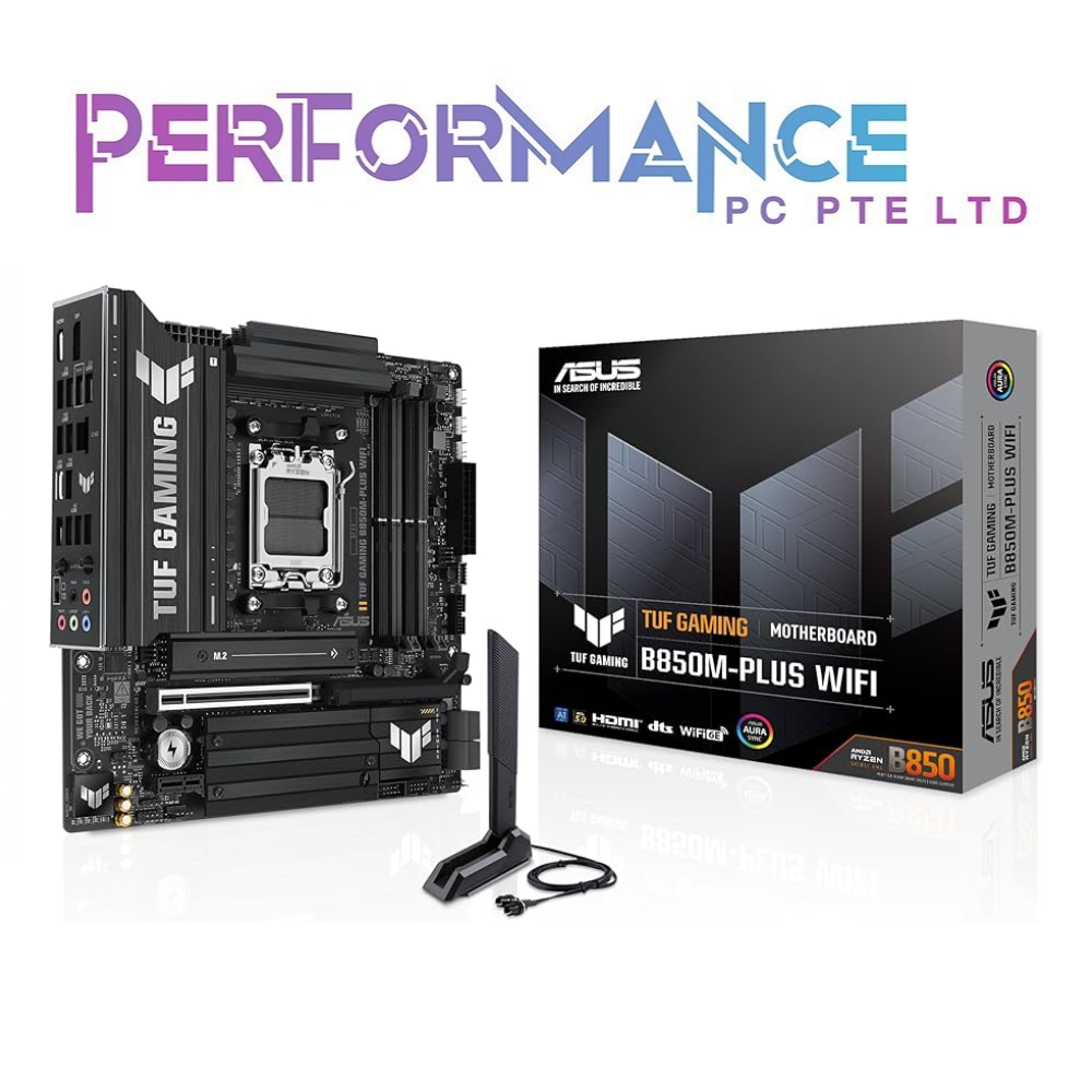 ASUS TUF GAMING B850-PLUS WIFI MOTHERBOARD (3 YEARS WARRANTY BY ADVERTEK ENTERPRISE PTE LTD)