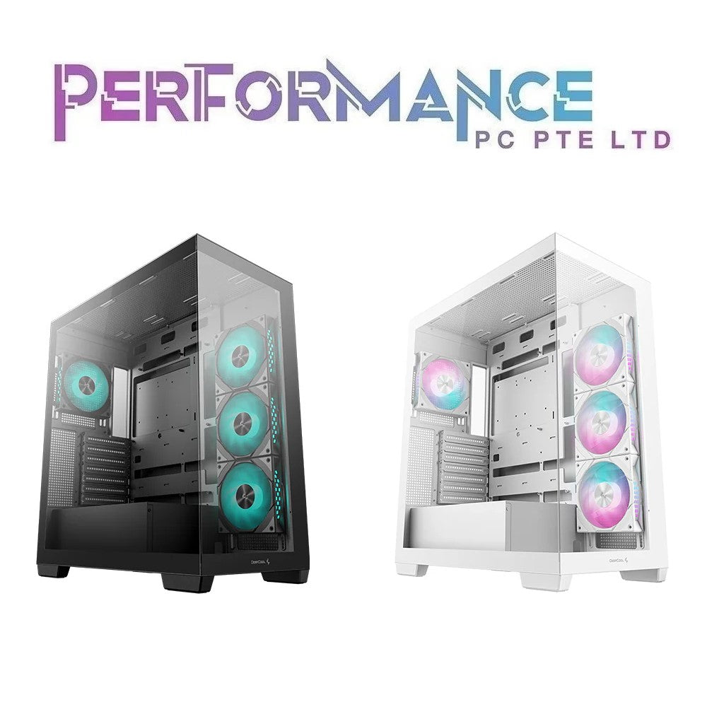 Deepcool CG580 4F Black/White ATX Mid-Tower Desktop Case Chassis (1 YEAR WARRANTY BY TECH DYNAMIC PTE LTD)