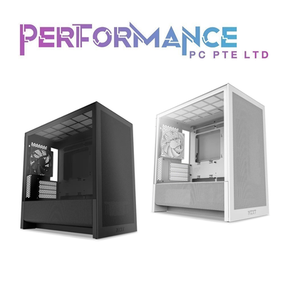 (2025) NZXT H3 Flow Micro ATX Airflow Case BLACK/WHITE (2 YEARS WARRANTY BY TECH DYNAMIC PTE LTD)