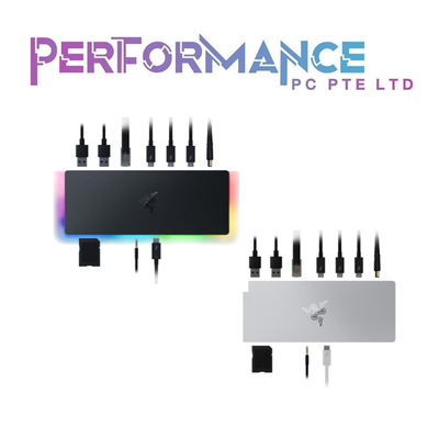 Razer Thunderbolt 5 Dock Chroma Black / Mercury White  10 Ports For Maximum Connectivity (1 YEARS WARRANTY BY BAN LEONG TECHNOLOGY PTE LTD)