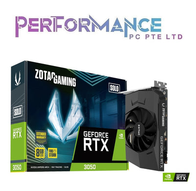 ZOTAC GAMING GeForce RTX 3050 Solo (3+2 YEARS WARRANTY BY TECH DYNAMIC PTE LTD)