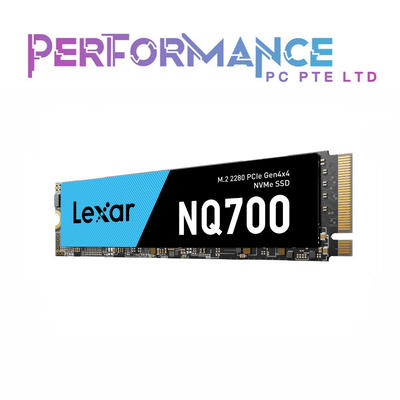 LEXAR NQ700 1TB (BULK PACK) /2TB M.2 2280 PCIe Gen4x4 NVMe SSD (LIMITED LIFETIME WARRANTY BY TECH DYNAMIC PTE LTD)