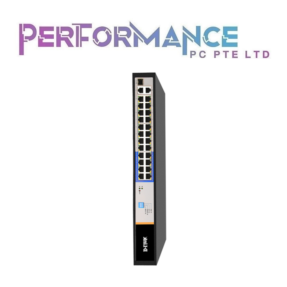 D-Link DES-F1026P-E 250M 24 PoE Ports (8 Long Reach 250m) 1 Uplink Gigabit Ports + 1 Combo port (3 YEARS WARRANTY BY BAN LEONG)