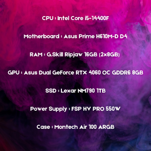 Fiscal 01 - Gefore RTX 4060 AI PC {Powered by Asus}