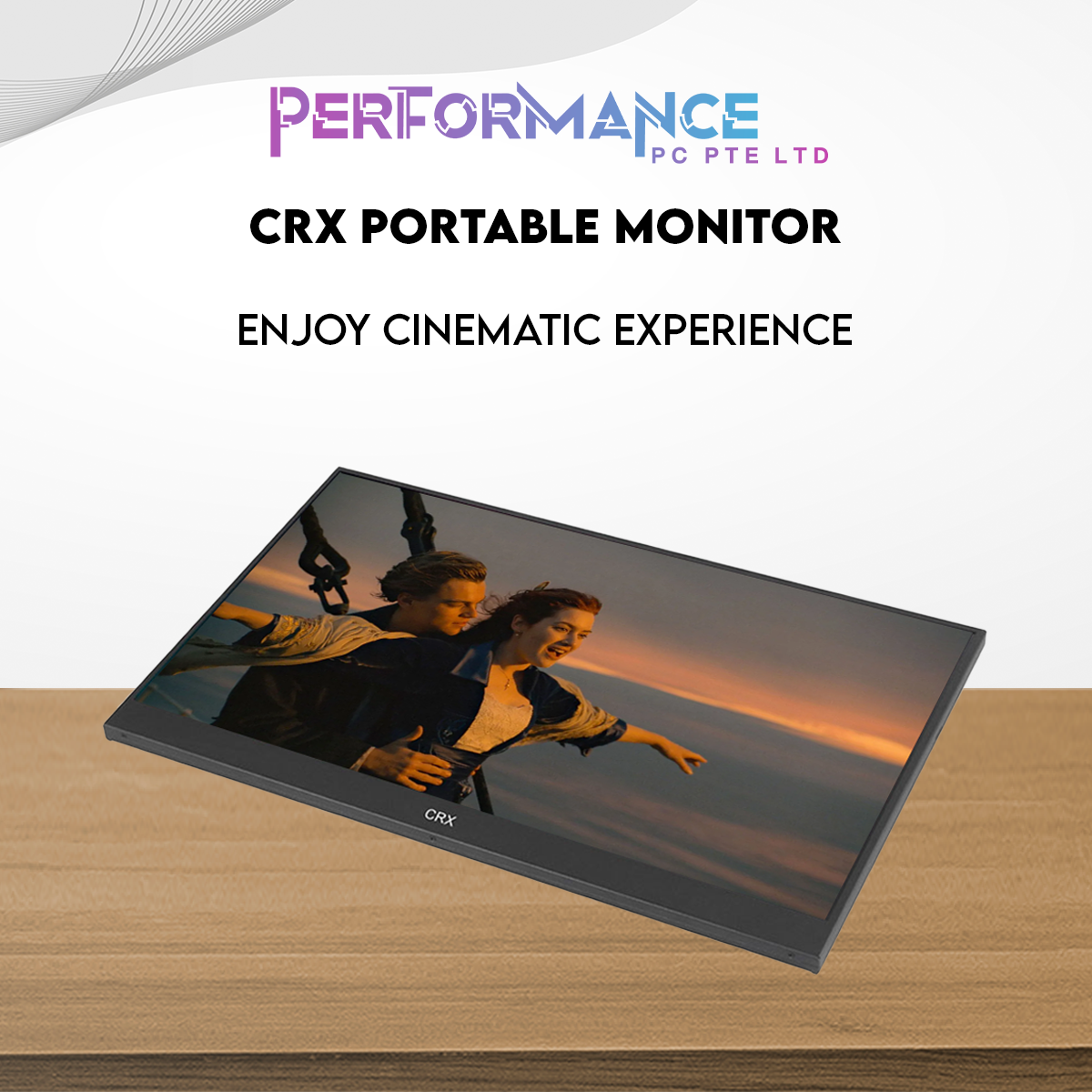 CRX Portable IPS Monitor For Gaming / Office / Student 13.3 / 15.6 / 16.0 / 17.3 / Full HD 1080P / QHD 1440P / 144hz / 165hz / IOS Device / Android / Desktop PC / Laptop / Extension / Duplicate[Local Ready Stock With Local 3 Year Warranty]