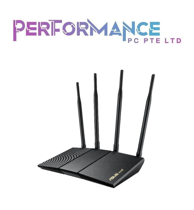 Asus RT-AX1800HP RT AX 1800HP AX1800 Dual Band WiFi 6 (802.11ax) Router supporting MU-MIMO and OFDMA technology, with AiProtection Classic network security, compatible with ASUS AiMesh WiFi system (3 years warranty with Avertek Pte Ltd)