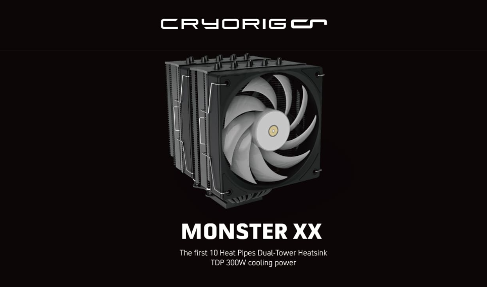 CRYORIG MONSTER XX ARGB CPU COOLER (2 YEARS WARRANTY BY CORBELL TECHNOLOGY PTE LTD)