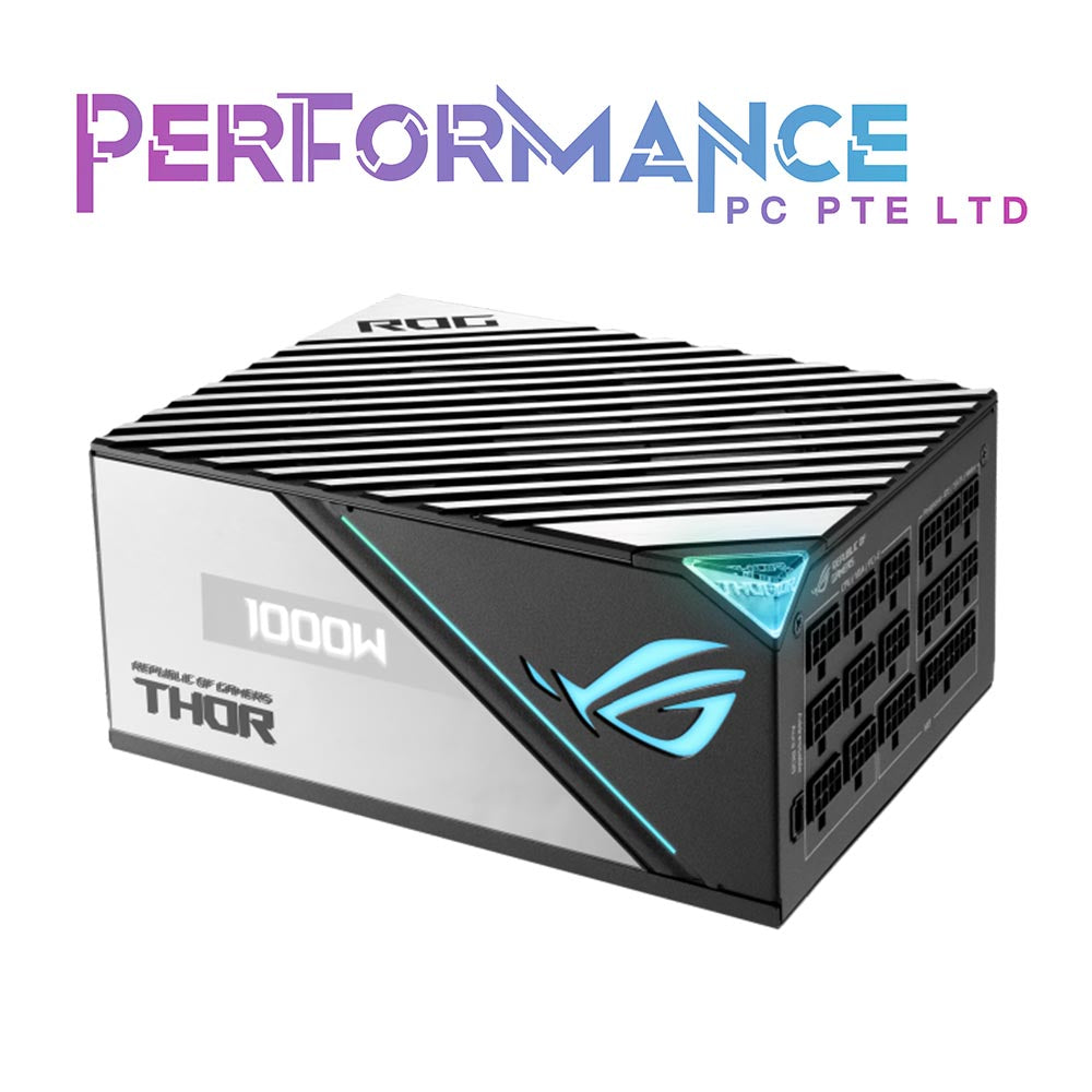 ASUS ROG Thor 1000P 1000W Platinum II Power Supply ATX 3.0 PCIE 5 12 Pin PCIE Connector (10 YEARS WARRANTY BY BAN LEONG TECHNOLOGIES PTE LTD)