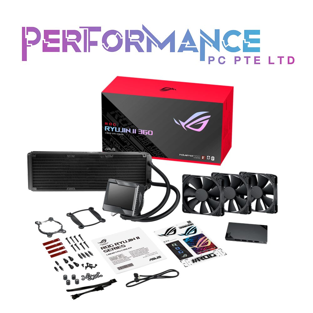 ASUS ROG RYUJIN II 360 OLED AIO Liquid CPU Cooler 360mm Radiator (Thre ...