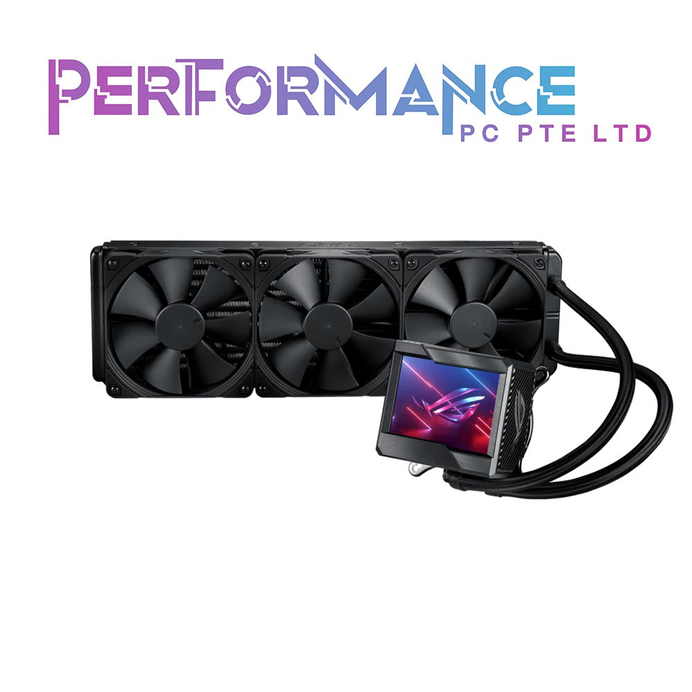 ASUS ROG RYUJIN II 360 OLED AIO Liquid CPU Cooler 360mm Radiator (Three 120mm 4-pin PWM Fans) with Armoury Creat Controls (3 YEARS WARRANTY BY BAN LEONG TECHNOLOGIES PTE LTD)