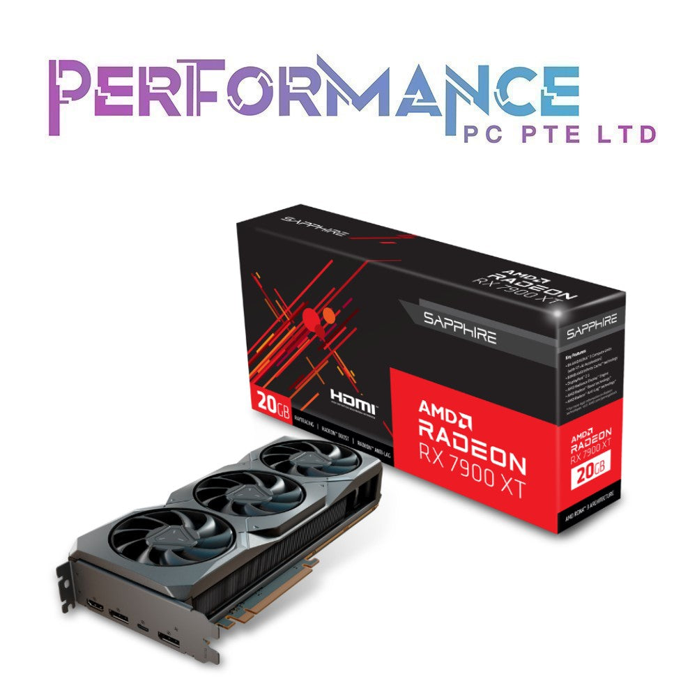 Sapphire Radeon RX7900XT, RX7900 XT, RX 7900XT, RX 7900 XT 20GB Gaming Graphics Card (2 YEARS WARRANTY BY CONVERGENT SYSTEMS PTE LTD)