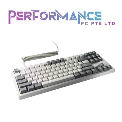 Tecware Phantom+ Elite 87 Wireless (Black/White) Brown, Pink, Red, Orange Switch Keyboard (1 YEAR WARRANTY BY TECH DYNAMIC PTE LTD)