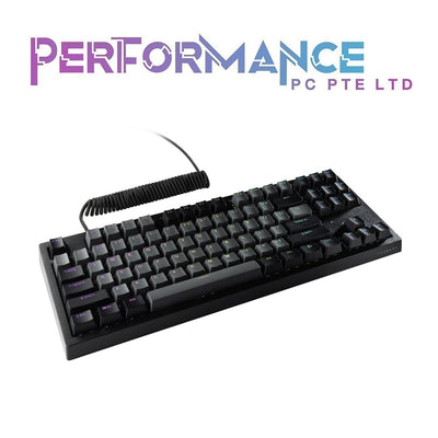 Tecware Phantom+ Elite 87 Wireless (Black/White) Brown, Pink, Red, Orange Switch Keyboard (1 YEAR WARRANTY BY TECH DYNAMIC PTE LTD)