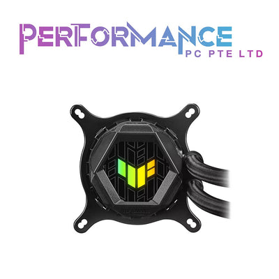 ASUS TUF Gaming LC 240 ARGB All-in-one Liquid CPU Cooler (Aura Sync, Dual TUF 120mm ARGB Radiator Fans with Fan Blade Groove Design) (5 YEARS WARRANTY BY BAN LEONG TECHNOLOGIES PTE LTD)