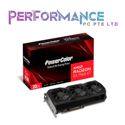 Powercolor AMD Radeon RX7900XT, RX 7900XT, RX 7900 XT, RX7900 XT 20GB GDDR6 PCI-Express Reference Graphics Card (3 YEARS WARRANTY BY BAN LEONG TECHNOLOGIES PTE LTD)