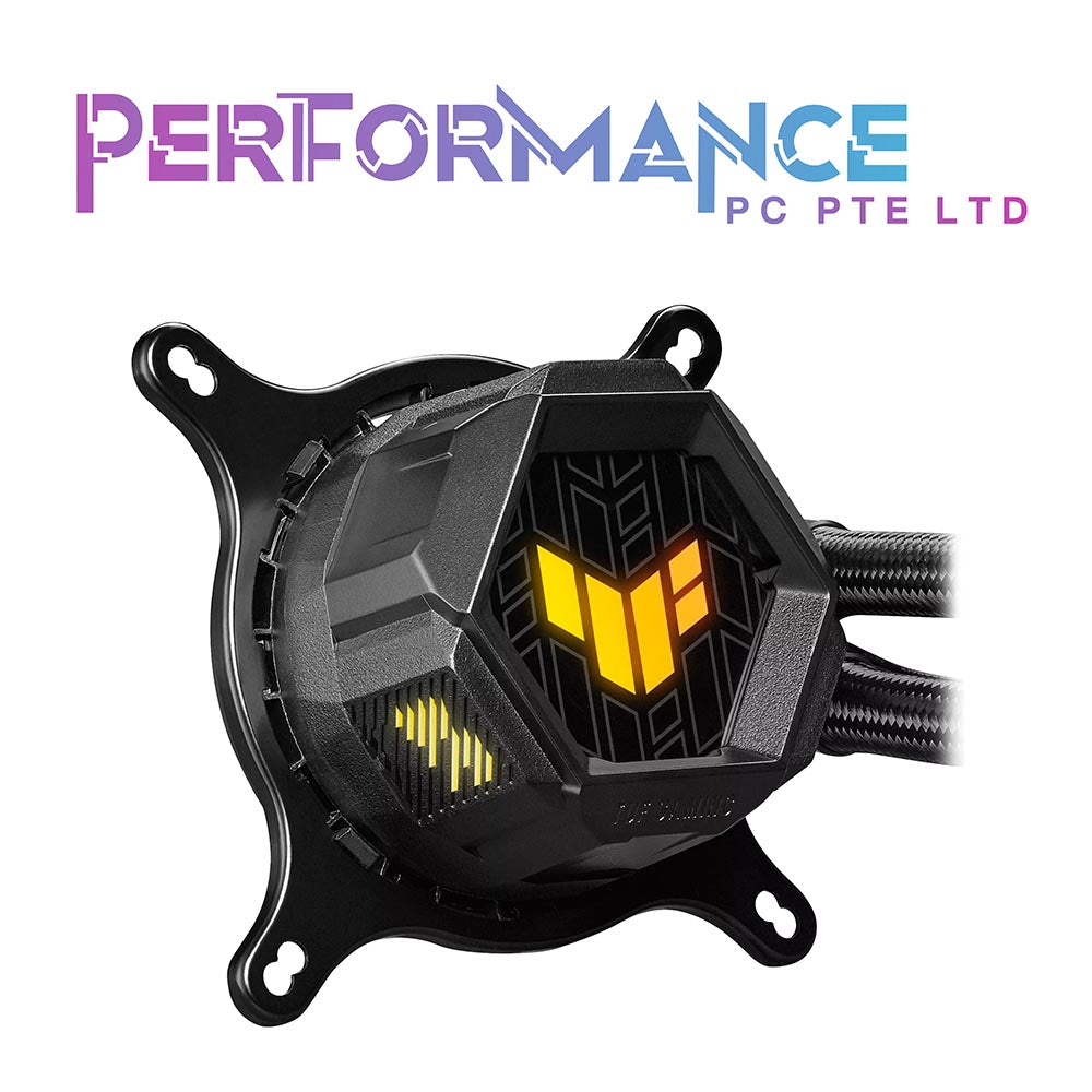 ASUS TUF Gaming LC 240 ARGB All-in-one Liquid CPU Cooler (Aura Sync, Dual TUF 120mm ARGB Radiator Fans with Fan Blade Groove Design) (5 YEARS WARRANTY BY BAN LEONG TECHNOLOGIES PTE LTD)