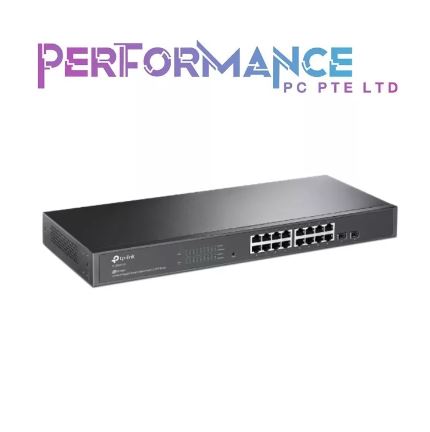 TP-Link TL-SG2218 | 16 Port Gigabit Smart Managed Switch, 2 SFP Slots | Omada SDN Integrated | IPv6 | Static Routing | L2/L3/L4 QoS, IGMP & LAG | Limited Lifetime Protection (3 YEARS WARRANTY BY BAN LEONG TECHNOLOGIES PTE LTD)