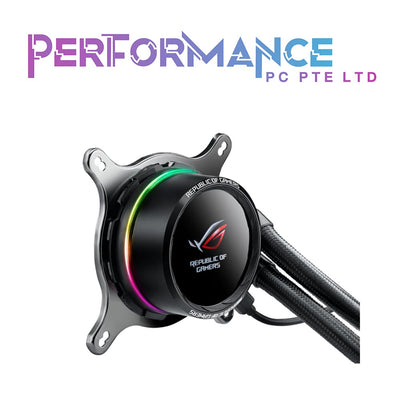 ASUS ROG RYUO 240 OLED AIO Liquid CPU Cooler 240mm Radiator Dual 120mm 4-Pin PWM Fan with OLED Panel & Fan Control 1.77 (3 YEARS WARRANTY BY BAN LEONG TECHNOLOGIES PTE LTD)