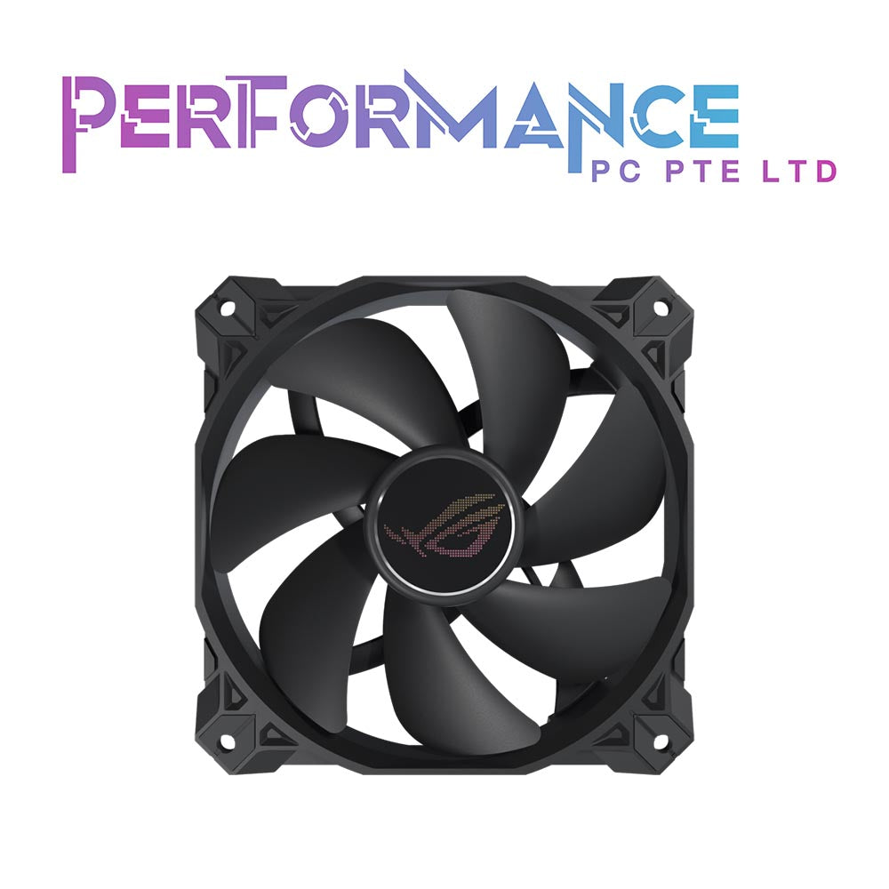 ASUS ROG Strix XF120 Whisper-Quiet, 4-pin PWM Fan for PC Cases, Radiators or CPU Cooling (120mm, up to 400,000 Hours lifespan, Magnetic-Levitation, 1800RPM (5 YEARS WARRANTY BY BAN LEONG TECHNOLOGIES PTE LTD)