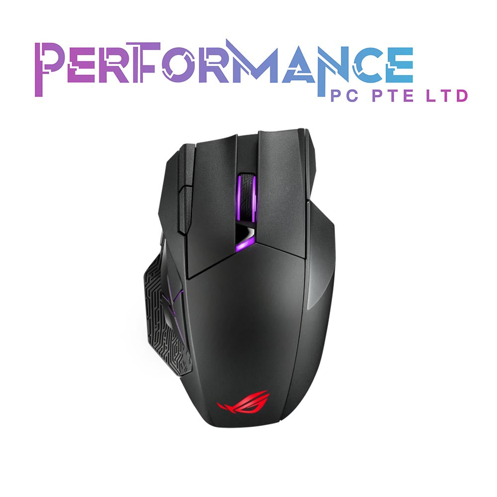 ASUS ROG Spatha X Wireless Gaming Mouse (Magnetic Charging Stand, 12 Programmable Buttons, 19,000 DPI, Push-fit Hot Swap Switch Sockets, ROG Micro Switches, ROG Paracord and Aura RGB lighting) (2 YEARS WARRANTY BY BAN LEONG TECHNOLOGIES PTE LTD)