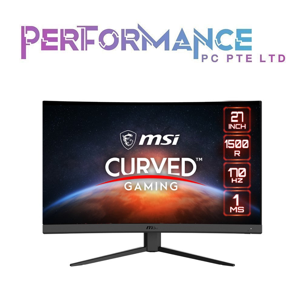 MSI G27CQ4 E2 - 170hz, 1ms response time, 27 inch eSports Gaming Monitor (3 YEARS WARRANTY BY CORBELL TECHNOLOGY PTE LTD)