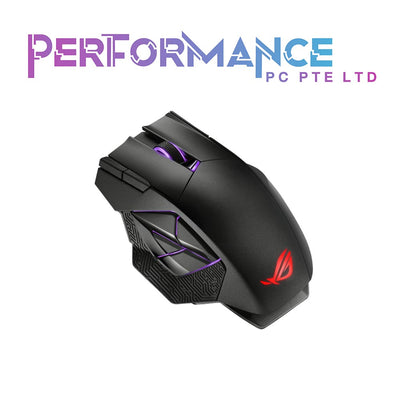 ASUS ROG Spatha X Wireless Gaming Mouse (Magnetic Charging Stand, 12 Programmable Buttons, 19,000 DPI, Push-fit Hot Swap Switch Sockets, ROG Micro Switches, ROG Paracord and Aura RGB lighting) (2 YEARS WARRANTY BY BAN LEONG TECHNOLOGIES PTE LTD)