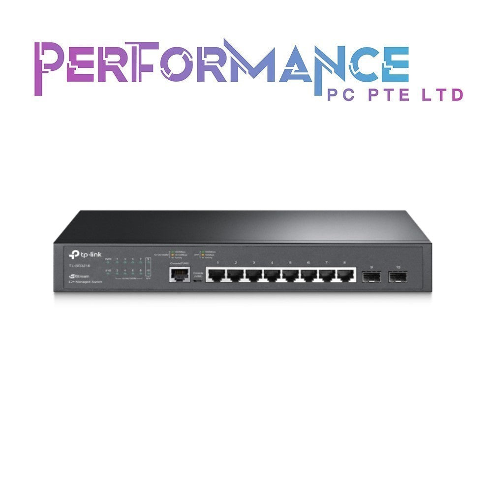 TP-Link TL-SG3210 v3 | 8 Port Gigabit Switch, 2 SFP Slots | Omada SDN Integrated | L2+ Smart Managed | IPv6 | Static Routing | L2/L3/L4 QoS, IGMP & LAG (3 YEARS WARRANTY BY BAN LEONG TECHNOLOGIES PTE LTD)