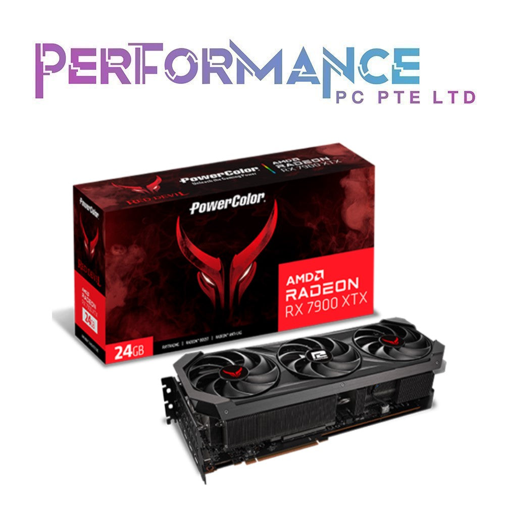 Powercolor Red Devil AMD Radeon RX7900XTX, RX7900 XTX, RX 7900XTX, RX 7900 XTX 24GB GDDR6 (3 YEARS WARRANTY BY BAN LEONG TECHNOLOGIES PTE LTD)