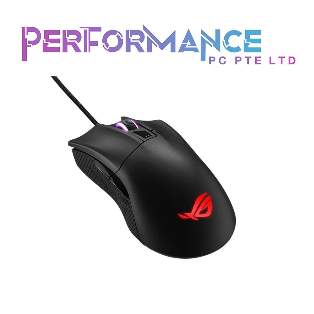 ASUS ROG Gladius II Core Wired Optical Gaming Mouse with 6200-DPI Sensor (2 YEARS WARRANTY BY BAN LEONG TECHNOLOGIES PTE LTD)