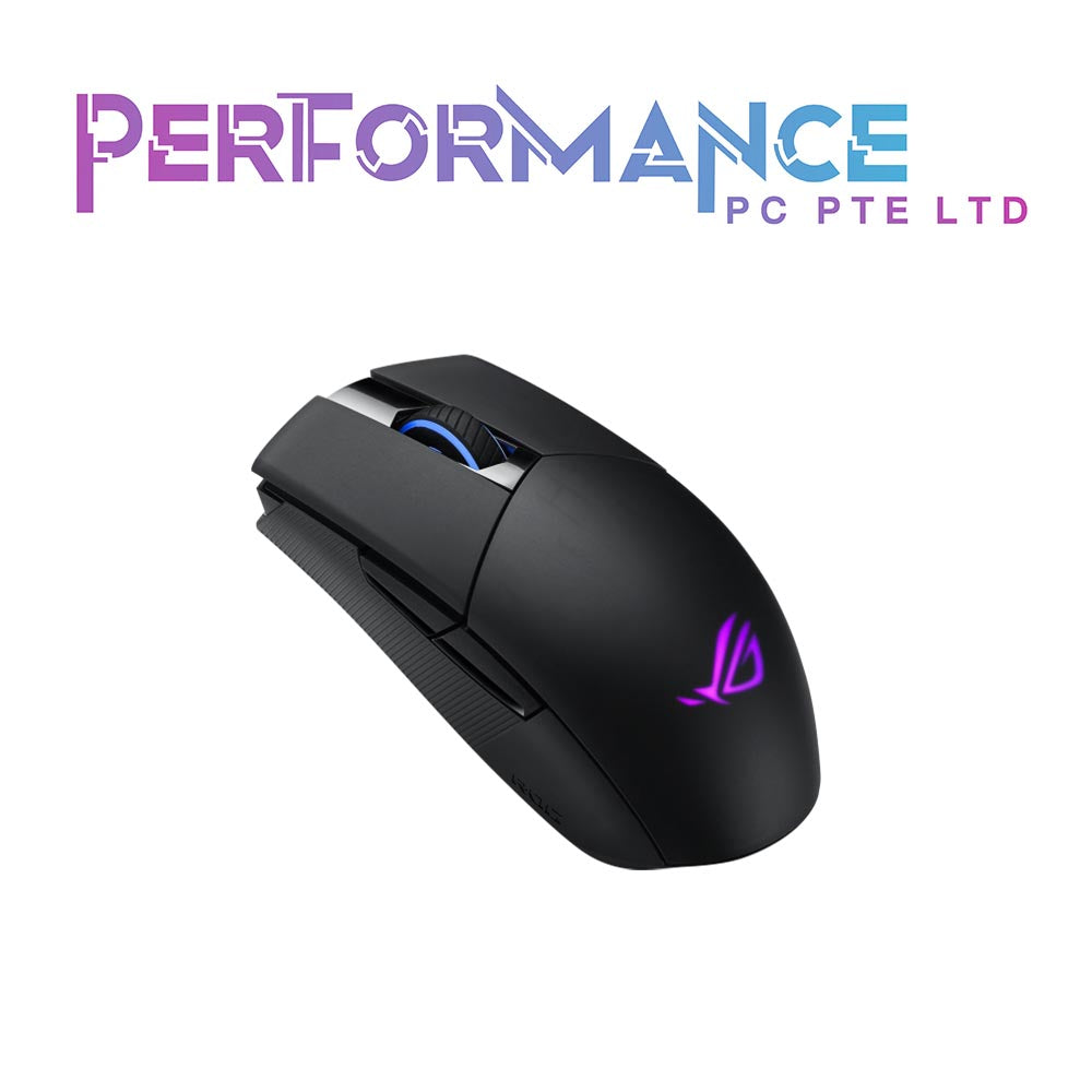 ASUS Optical Gaming Mouse - ROG Strix Impact II Moonlight (White/Black) Wireless/Wired Gaming Mouse with 16,000 DPI 5 Programmable Buttons, RGB Lighting, 2.4 GHz, Long Battery Life, Lightweight (2 YEARS WARRANTY BY BAN LEONG TECHNOLOGIES PTE LTD)