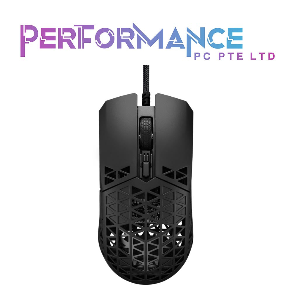 ASUS TUF Gaming M4 Air Lightweight Gaming Mouse | 16,000 dpi Sensor, Programmable Buttons, 47g Ultralight Air Shell, IPX6 Water Resistance, TUF Gaming Paracord and Low Friction PTFE Feet, Black (2 YEARS WARRANTY BY BAN LEONG TECHNOLOGIES PTE LTD)