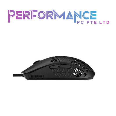 ASUS TUF Gaming M4 Air Lightweight Gaming Mouse | 16,000 dpi Sensor, Programmable Buttons, 47g Ultralight Air Shell, IPX6 Water Resistance, TUF Gaming Paracord and Low Friction PTFE Feet, Black (2 YEARS WARRANTY BY BAN LEONG TECHNOLOGIES PTE LTD)