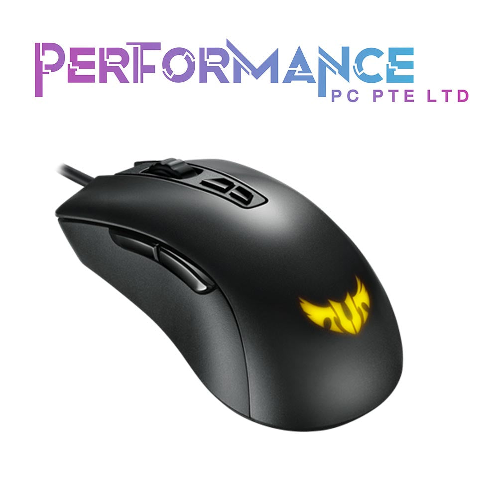 ASUS TUF Gaming M3 Wired Ergonomic Gaming Mouse, 7,000 DPI Optical Sensor, 7 Programmable Tactile Buttons, Aura Sync RGB Lighting, Lightweight Build, Durable Switches, On-Board Memory, Black (2 YEARS WARRANTY BY BAN LEONG TECHNOLOGIES PTE LTD)