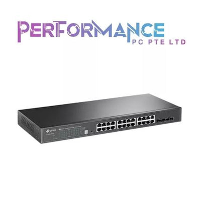 TP-Link T1700G-28TQ 24 Port Gigabit Switch | Smart Managed Switch with 4 10GE SFP+ Slots | Stackable | Support QoS, IGMP and Link Aggregation | IPv6 and Static Routing (3 YEARS WARRANTY BY BAN LEONG TECHNOLOGIES PTE LTD)