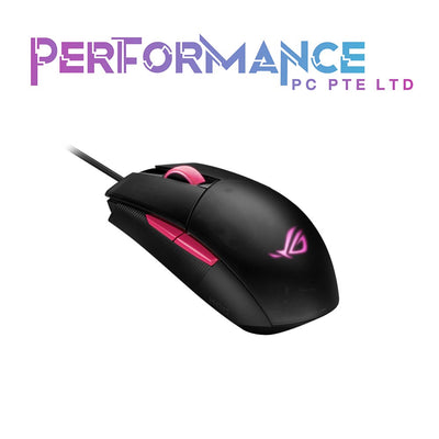 ASUS Optical Gaming Mouse - ROG Strix Impact II Electro Punk Edition | 6,200 DPI Sensor | Wired Gaming Mouse for PC | Ultimate Comfort | Aura Sync RGB, Armoury II (2 YEARS WARRANTY BY BAN LEONG TECHNOLOGIES PTE LTD)