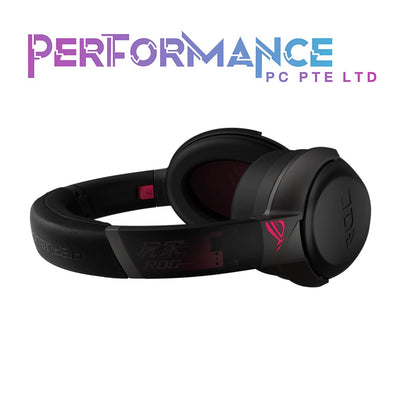 ASUS ROG Strix Go 2.4 Electro Punk Wireless Gaming Headphones with USB-C 2.4 GHz Adapter Ai Powered Noise-Cancelling Microphone Over-Ear Headphones for PC,Black Pink,One Size,90YH02P1-B3UA00 (2 YEARS WARRANTY BY BAN LEONG TECHNOLOGIES PTE LTD)