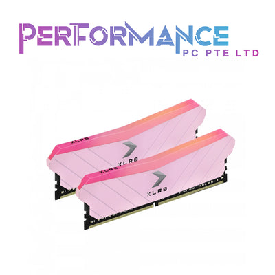 PNY XLR8 RGB DDR4 3200mhz/3600mhz 16gb kit, Fairy Tail Pink (2x8gb) (LIMITED LIFETIME WARRANTY BY TECH DYNAMIC PTE LTD)