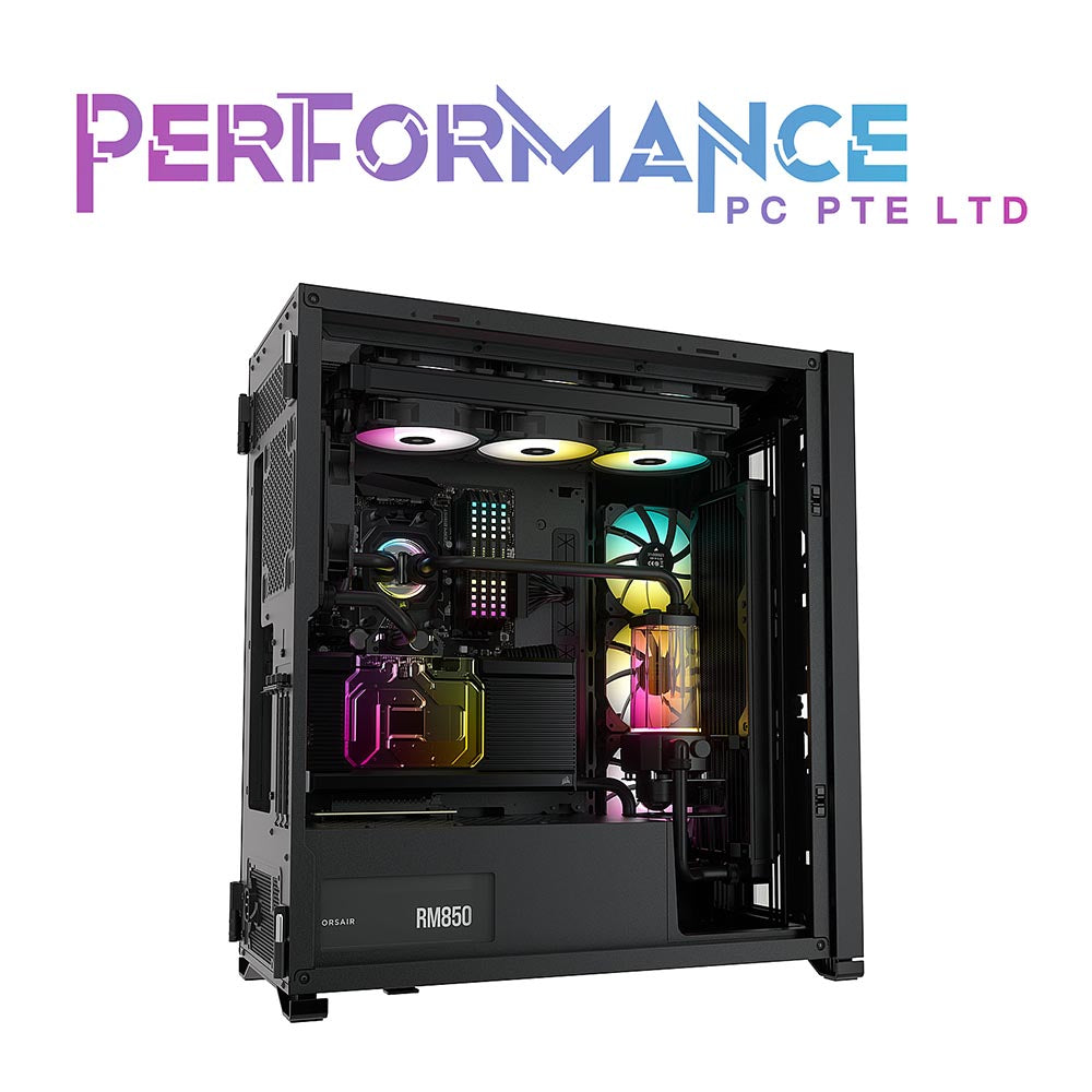 CORSAIR iCUE 7000X RGB Full-Tower ATX PC Case, Black/White (2 YEARS WARRANTY BY CONVERGENT SYSTEMS PTE LTD)