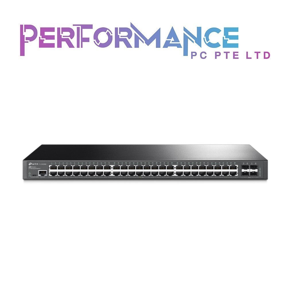 TP-Link TL-SG3452 | 48 Port Gigabit Switch, 4 SFP Slots | Omada SDN Integrated | L2+ Smart Managed | IPv6 | Static Routing | L2/L3/L4 QoS, IGMP & LAG (3 YEARS WARRANTY BY BAN LEONG TECHNOLOGIES PTE LTD)