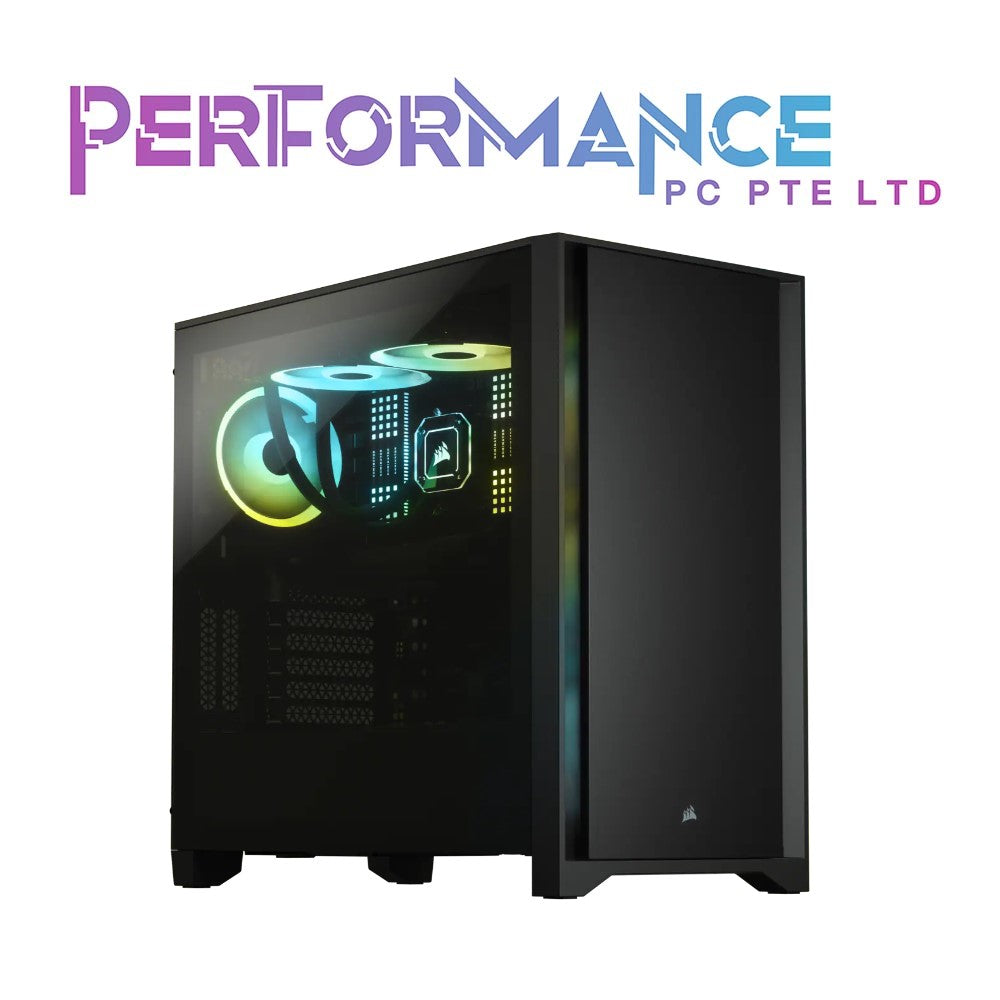 Corsair 4000D Tempered Glass Mid-Tower ATX Case with 2x120mm Fans (2 YEARS WARRANTY BY CONVERGENT SYSTEMS PTE LTD)