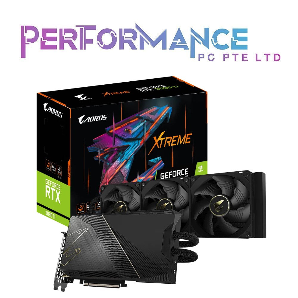 GIGABYTE AORUS GeForce RTX™ 3090 Ti RTX 3090Ti XTREME WATERFORCE 24G GDDR6X (4 YEARS WARRANTY BY CDL TRADING PTE LTD)