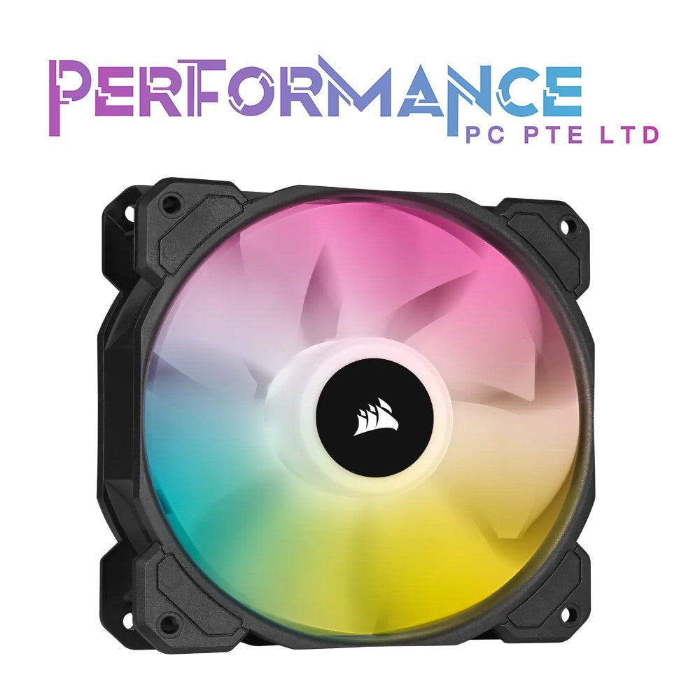 CORSAIR iCUE SP120 RGB Elite Performance 120mm PWM Single Fan Black/White (2 YEARS WARRANTY BY CONVERGENT SYSTEMS PTE LTD)