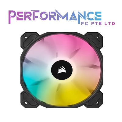 CORSAIR iCUE SP120 RGB Elite Performance 120mm PWM Single Fan Black/White (2 YEARS WARRANTY BY CONVERGENT SYSTEMS PTE LTD)